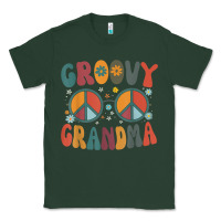 Sports Green groovy grandma retro 70s peace sign design grandmother Classic Tee - longCreatives