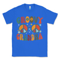 True Royal groovy grandma retro 70s peace sign design grandmother Classic Tee - longCreatives