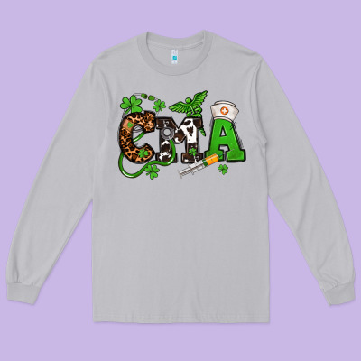 St. Patrick's Day Cma Long Sleeve Tee Designed By Oliviacreatesart