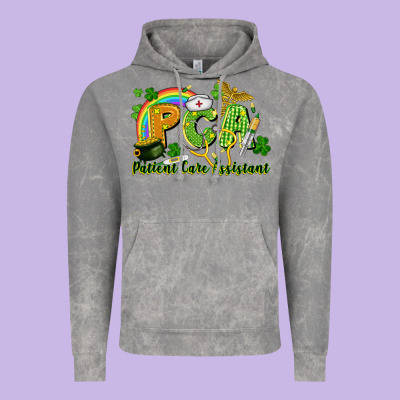 Pca Patient Care Assistant St. Patrick's Day Vintage Hoodie Designed By Cowgirlartshop