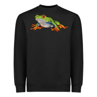 Black red eyed tree frog Heavyweight Sweatshirt - LillyAllenDesigns