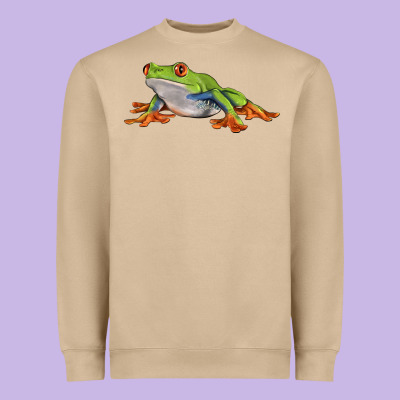 Red Eyed Tree Frog Heavyweight Sweatshirt Designed By Lillyallendesigns