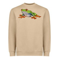 Mushroom red eyed tree frog Heavyweight Sweatshirt - LillyAllenDesigns