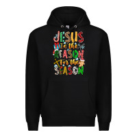 Black jesus is the reason for the season Premium Hoodie - CowhideDigitalArt