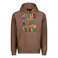 Chestnut jesus is the reason for the season Premium Hoodie - CowhideDigitalArt