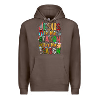 Coffee jesus is the reason for the season Premium Hoodie - CowhideDigitalArt