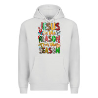 Dove Grey jesus is the reason for the season Premium Hoodie - CowhideDigitalArt