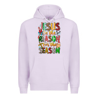 Lilac jesus is the reason for the season Premium Hoodie - CowhideDigitalArt