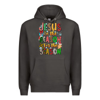 Smoke jesus is the reason for the season Premium Hoodie - CowhideDigitalArt
