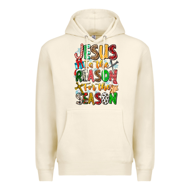 Jesus Is The Reason For The Season Premium Hoodie by CowhideDigitalArt | Teevron