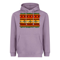 Lavender bullskull thunderbird aztec pattern warm colors Heavyweight Hoodie - BarkalooDesign