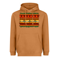 Meerkat bullskull thunderbird aztec pattern warm colors Heavyweight Hoodie - BarkalooDesign
