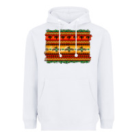 White bullskull thunderbird aztec pattern warm colors Heavyweight Hoodie - BarkalooDesign