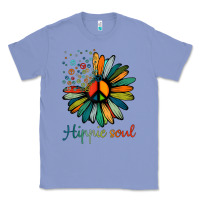 Colony Blue daisy peace sign hippie soul tshirt flower lovers gifts Classic Tee - longCreatives