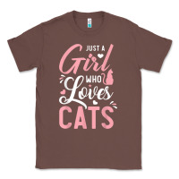 Chestnut just a girl who loves cats cute cat lover gifts Classic Tee - longCreatives