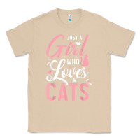 Mushroom just a girl who loves cats cute cat lover gifts Classic Tee - longCreatives