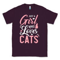 Just A Girl Who Loves Cats Cute Cat Lover Gifts Classic Tee | Teevron