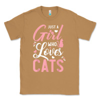 Toasted Coconut just a girl who loves cats cute cat lover gifts Classic Tee - longCreatives