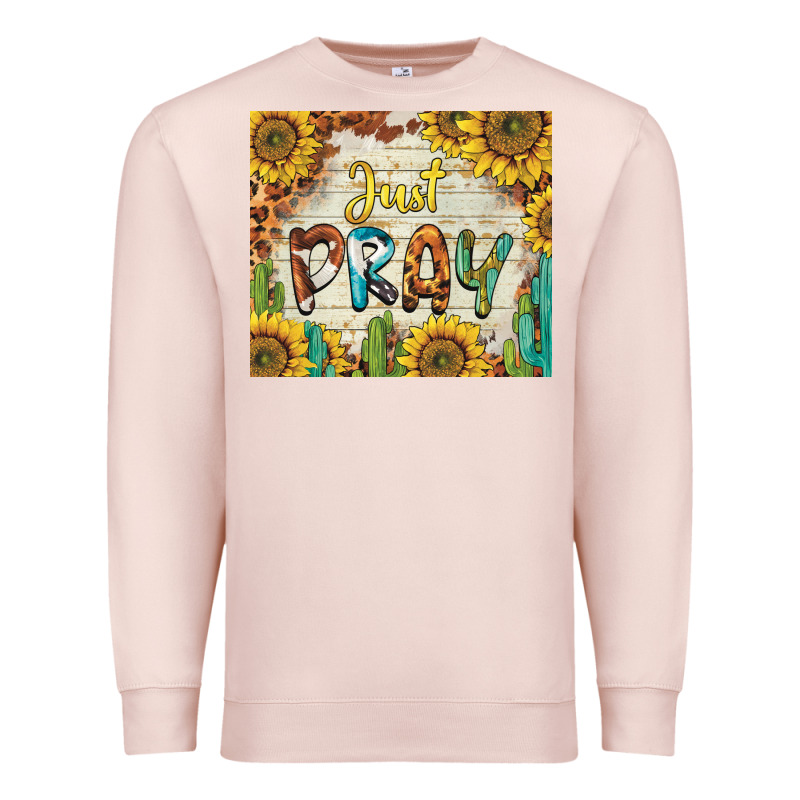 Just Pray Premium Sweatshirt by BarkalooDesign | Teevron