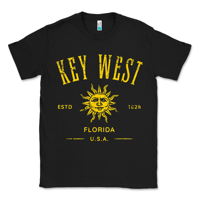 Key West Florida Vintage Distressed Style Design Souvenir Classic Tee by longCreatives | Teevron