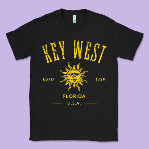 Key West Florida Vintage Distressed Style Design Souvenir Classic Tee Designed By Longcreatives