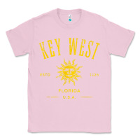 Bubblegum Pink key west florida vintage distressed style design souvenir Classic Tee - longCreatives