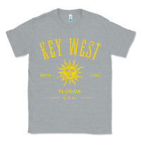 Heather Grey key west florida vintage distressed style design souvenir Classic Tee - longCreatives