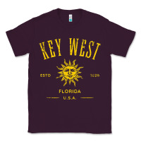 Plum key west florida vintage distressed style design souvenir Classic Tee - longCreatives