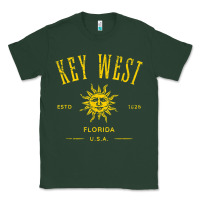 Sports Green key west florida vintage distressed style design souvenir Classic Tee - longCreatives