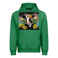 Emerald cow cactus and sunflower Urban Hoodie - AdoDesignShop