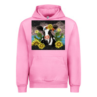 Fuchsia Pink cow cactus and sunflower Urban Hoodie - AdoDesignShop