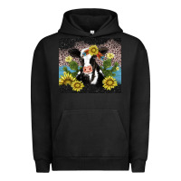 Pigment Black cow cactus and sunflower Urban Hoodie - AdoDesignShop