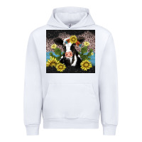 White cow cactus and sunflower Urban Hoodie - AdoDesignShop