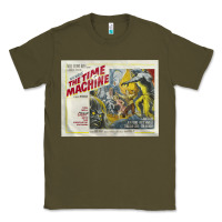 Army Green The Time Machine, Time Travel, Retro Movie Poster, Cult Classic, Futur Classic Tee - longCreatives