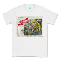 White The Time Machine, Time Travel, Retro Movie Poster, Cult Classic, Futur Classic Tee - longCreatives