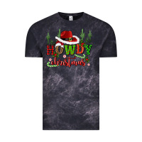 Cloud Black howdy christmas cowboy hat Vintage Tee - CowGirlArtShop