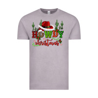 Vintage Zinc howdy christmas cowboy hat Vintage Tee - CowGirlArtShop