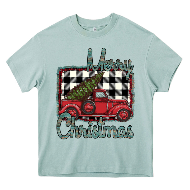Merry Christmas Truck Heavy Core Tee by Bettercallsaul | Teevron