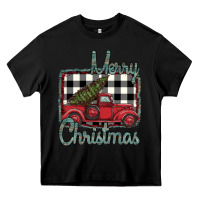 Black Merry Christmas Truck Heavy Core Tee - Bettercallsaul