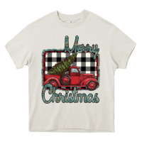 Cream Merry Christmas Truck Heavy Core Tee - Bettercallsaul