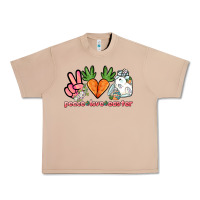 Burro Peace love Easter Day Urban Heavy Tee - HowdyJamesFarm