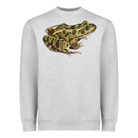 Heather Grey northern leopard frog Heavyweight Sweatshirt - LillyAllenDesigns