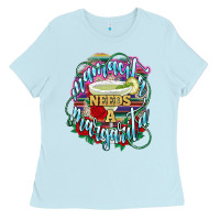 Baby Blue Mamacita needs a margarita Ladies Tee - NancyCooperArtShop