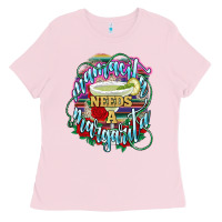 Bubblegum Pink Mamacita needs a margarita Ladies Tee - NancyCooperArtShop