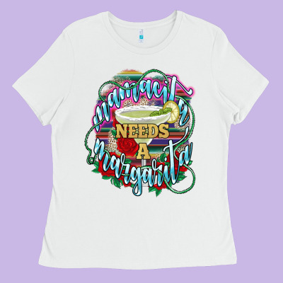 Mamacita Needs A Margarita Ladies Tee Designed By Nancycooperartshop
