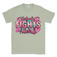 Matcha Nobody fights alone Cancer Awareness Classic Tee - HowdyJamesFarm