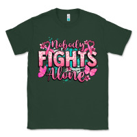Sports Green Nobody fights alone Cancer Awareness Classic Tee - HowdyJamesFarm