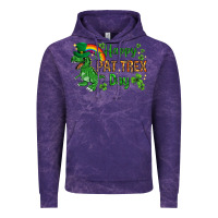 Cloud Purple St. Patrick's Happy Pat T-Rex Day with rainbow Vintage Hoodie - HowdyJamesFarm