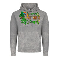 Cloud Rock St. Patrick's Happy Pat T-Rex Day with rainbow Vintage Hoodie - HowdyJamesFarm