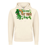 Vintage Artic St. Patrick's Happy Pat T-Rex Day with rainbow Vintage Hoodie - HowdyJamesFarm